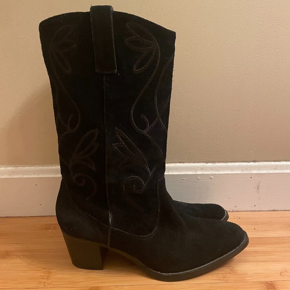 Bandalino Black Western Cowgirl Boots
